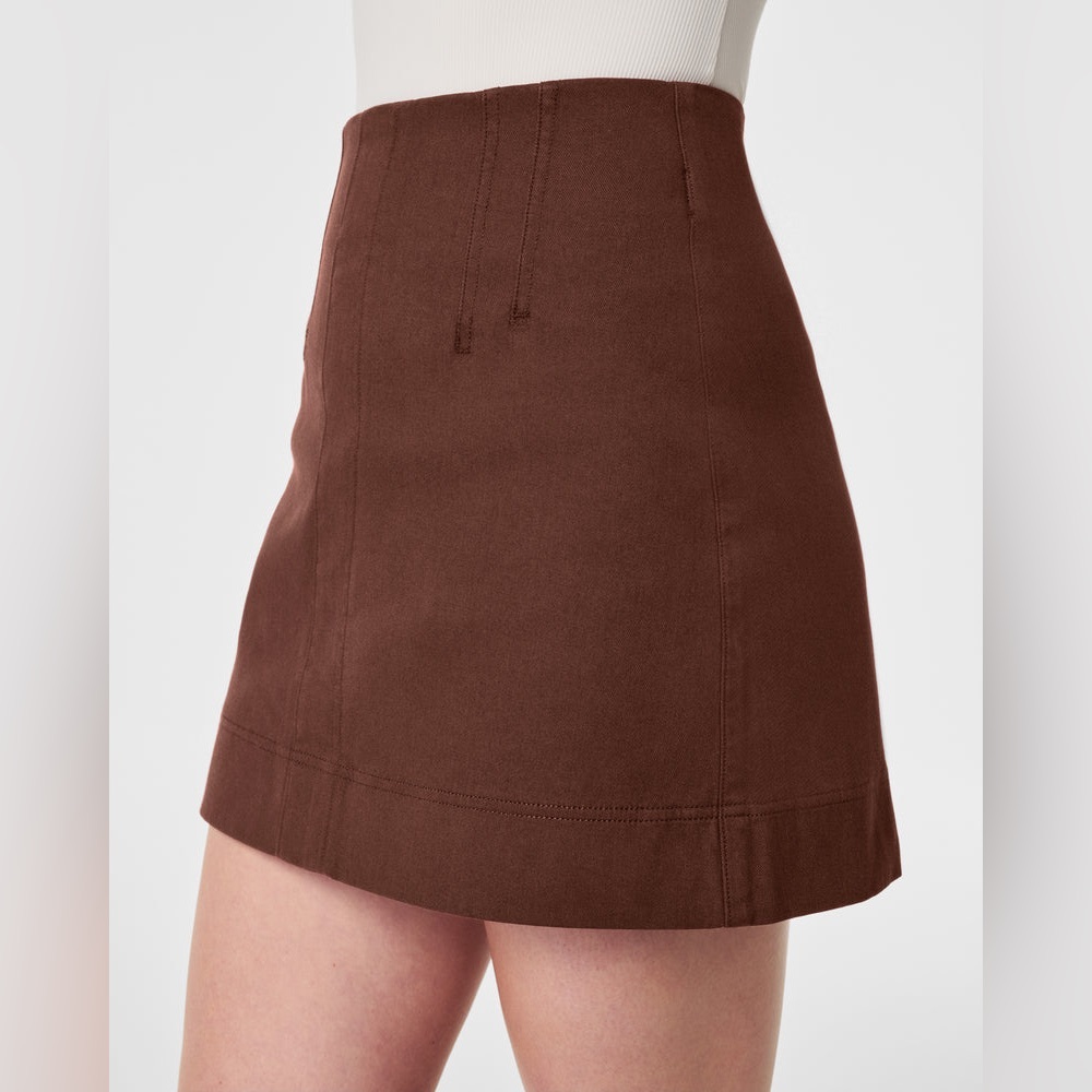 SPANX | Stretch Twill Mini Skirt Hickory